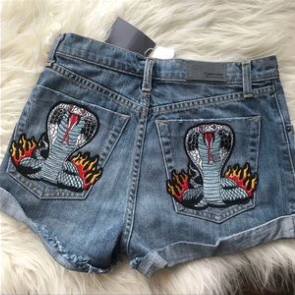 Carmar denim short high waisted